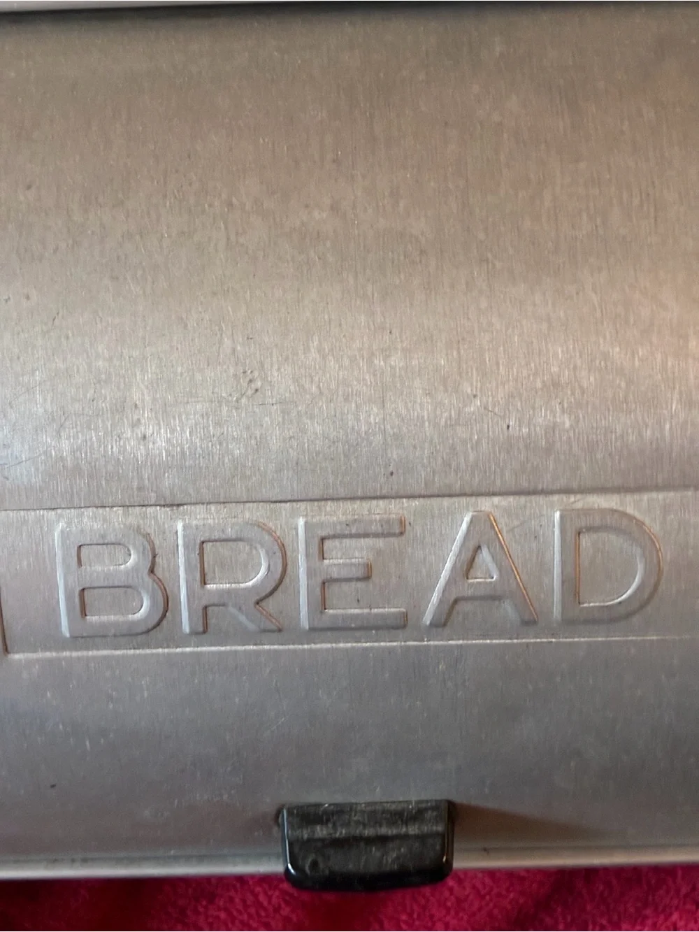Vintage 1960’s aluminum Roll-Top Bread Box - Countertop Storage